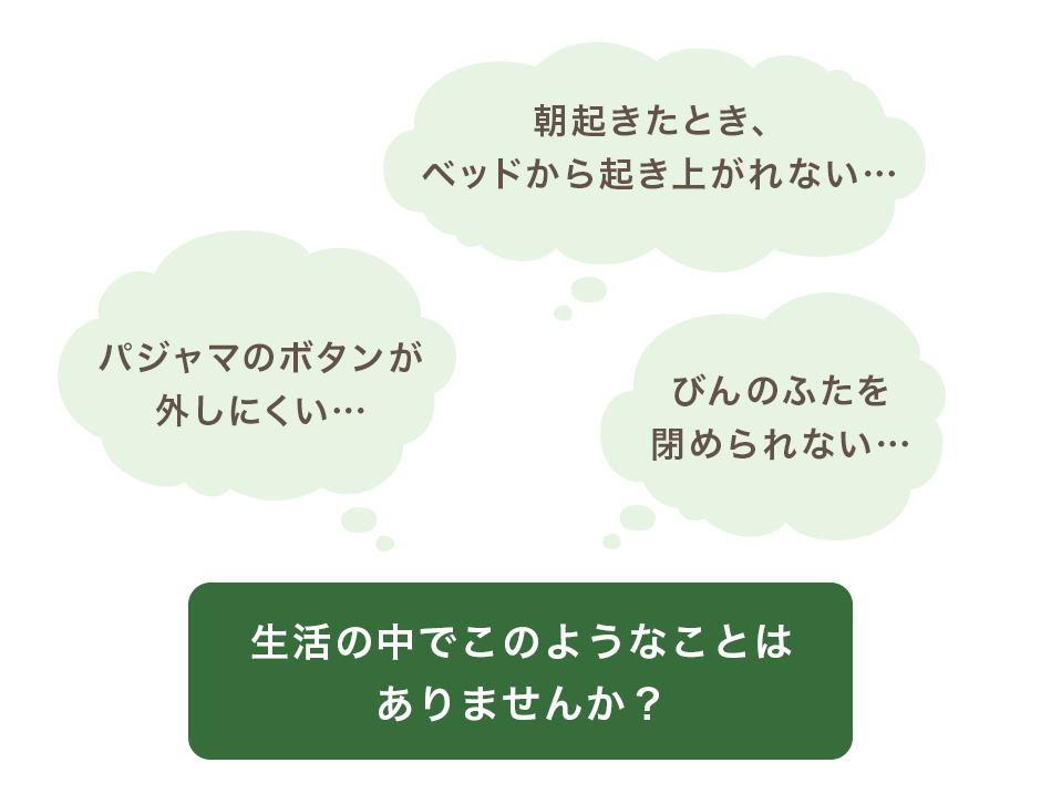 生活の中でこのようなことはありませんか？