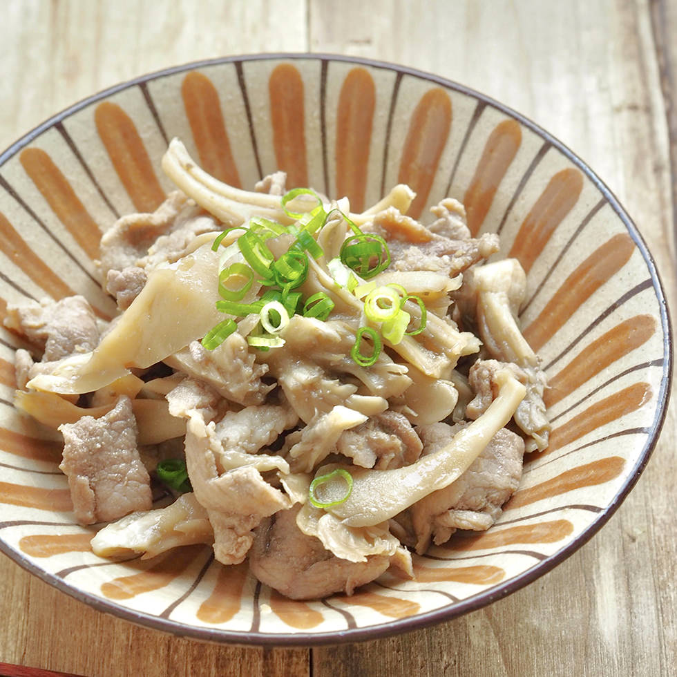 豚こま肉とまいたけの 甘辛煮