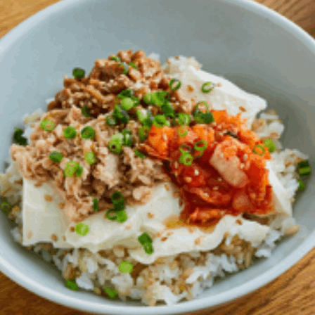 豆腐ののっけるだけ丼